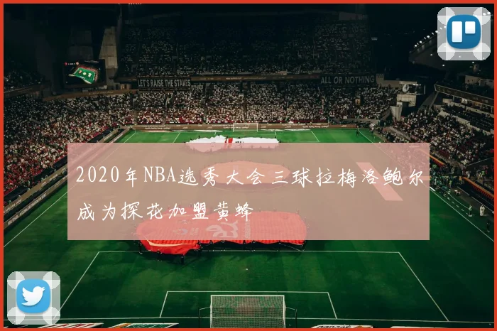2020年NBA选秀大会三球拉梅洛鲍尔成为探花加盟黄蜂